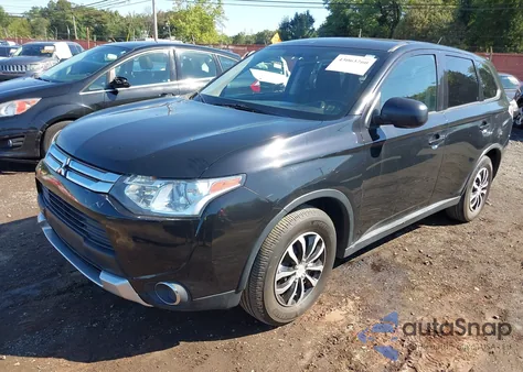 2015 Mitsubishi Outlander Es z USA, uszkodzony, nr VIN JA4AD2A33FZ005558
